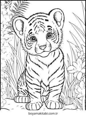 Hayvanlar boyama sayfası – boyama çalışması, yaratıcılığı geliştirir