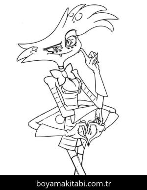 Hazbin Hotel boyama sayfası – ücretsiz yazdır, boyama etkinliği