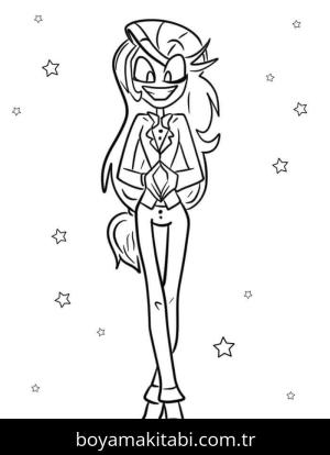 Hazbin Hotel boyama sayfası – ücretsiz yazdır, boyama etkinliği