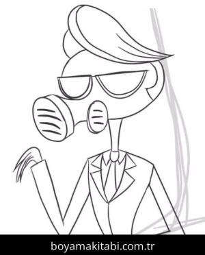 Hazbin Hotel boyama sayfası – yaratıcılık, eğlenceli etkinlik