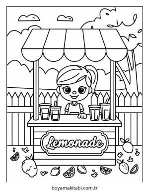 Haziran boyama sayfası – eğlenceli etkinlik, el becerilerini geliştirir