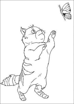 Heidi boyama sayfası,  coloring page, Heidi’den kedi, 