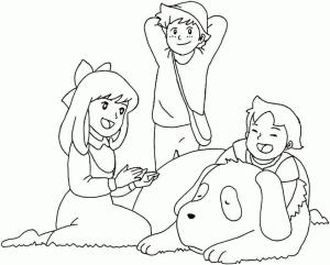 Heidi boyama sayfası,  coloring page, Heidi’den karakterler, 