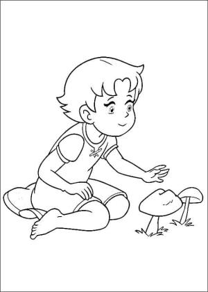 Heidi boyama sayfası,  coloring page, Heidi’nin resmi, 