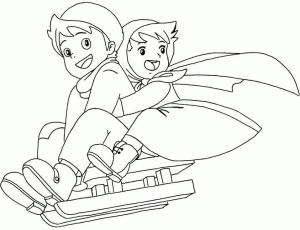 Heidi boyama sayfası,  coloring page, Peter ve Heidi, 