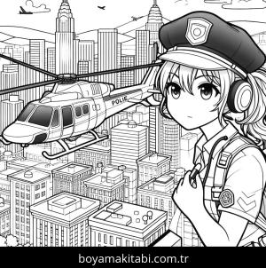 Helikopter boyama sayfası,  coloring page, , 