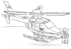 Helikopter boyama sayfası,  coloring page, Lego Helikopter, 