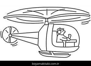 Helikopter boyama sayfası – ücretsiz yazdır, boyama etkinliği