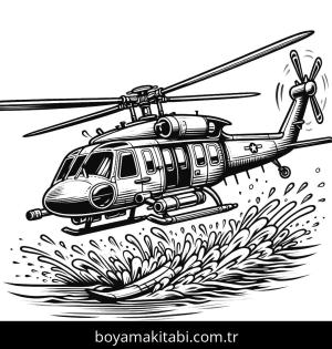 Helikopter boyama sayfası,  coloring page, , 