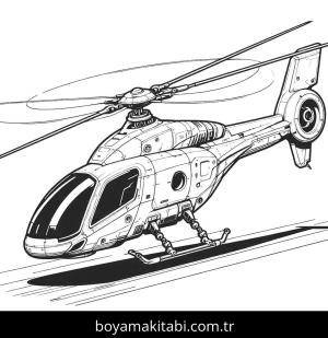 Helikopter boyama sayfası,  coloring page, , 