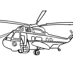 Helikopter boyama sayfası,  coloring page, Helikopter Kara Şahin, 