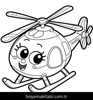 Helikopter boyama sayfası,  coloring page, , 