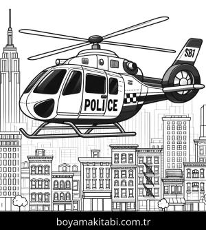 Helikopter boyama sayfası,  coloring page, , 