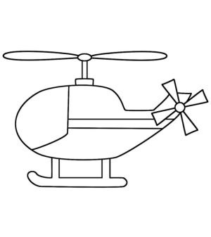 Helikopter boyama sayfası,  coloring page, Normal Helikopter, 