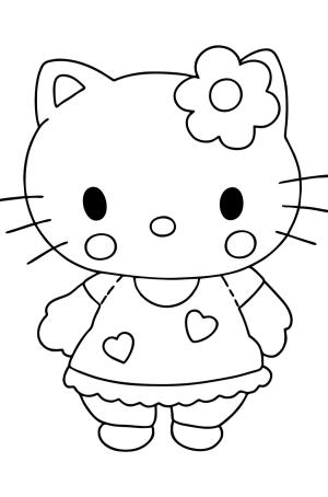 Hello Kitty boyama sayfası, Hello Kitty coloring page, Hello Kitty Normal,