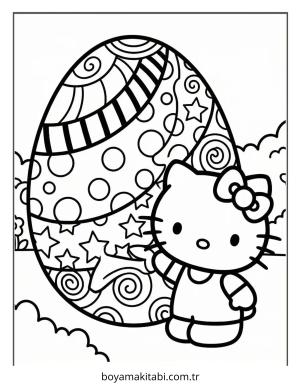 Hello Kitty boyama sayfası – boyama etkinliği, çocuk aktivitesi