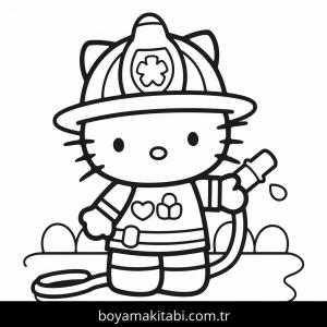 Hello Kitty boyama sayfası – yaratıcılık, eğlenceli etkinlik
