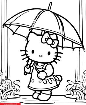 Hello Kitty boyama sayfası, Hello Kitty coloring page, , 