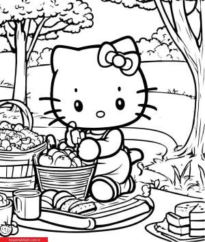 Hello Kitty boyama sayfası, Hello Kitty coloring page, , 