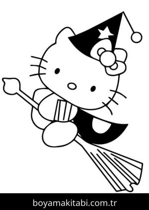 Hello Kitty boyama sayfası – evde etkinlik, ücretsiz yazdır