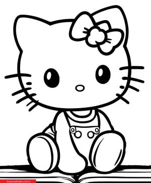 Hello Kitty boyama sayfası, Hello Kitty coloring page, , 