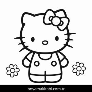 Hello Kitty boyama sayfası – PDF indir, sevimli karakter