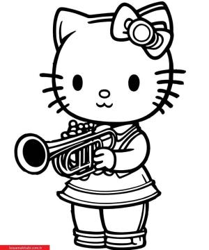 Hello Kitty boyama sayfası, Hello Kitty coloring page, , 