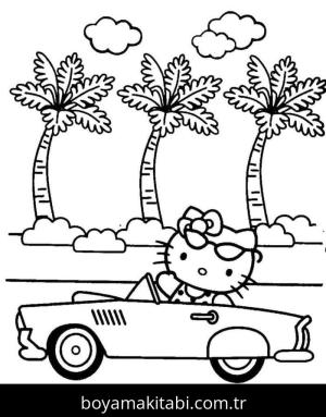 Hello Kitty boyama sayfası – okul öncesi, evde etkinlik