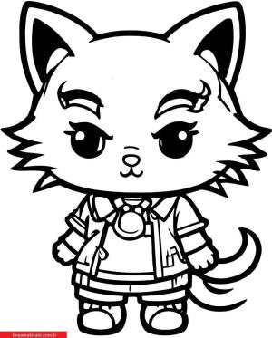 Hello Kitty boyama sayfası, Hello Kitty coloring page, , 