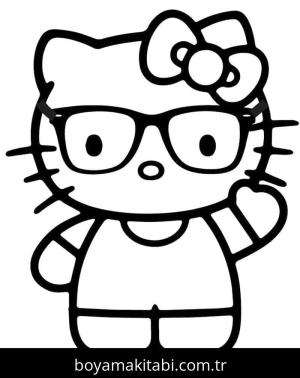 Hello Kitty boyama sayfası – yaratıcılığı geliştirir, keyifli zaman