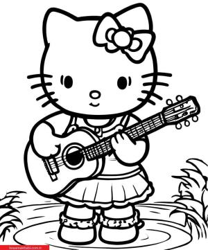 Hello Kitty boyama sayfası, Hello Kitty coloring page, , 