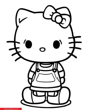 Hello Kitty boyama sayfası, Hello Kitty coloring page, , 