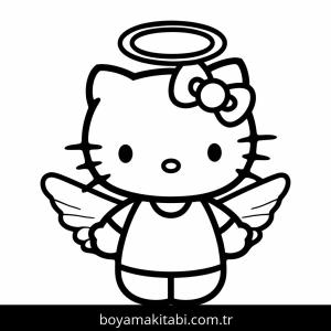 Hello Kitty boyama sayfası – keyifli zaman, renkli çizimler
