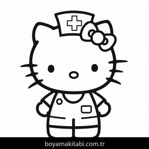 Hello Kitty boyama sayfası – keyifli zaman, renkli çizimler