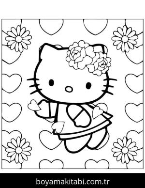 Hello Kitty boyama sayfası – keyifli zaman, renkli çizimler