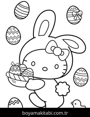 Hello Kitty boyama sayfası – boyama etkinliği, çocuk aktivitesi