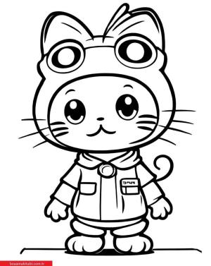 Hello Kitty boyama sayfası, Hello Kitty coloring page, , 