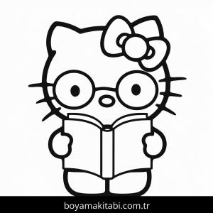 Hello Kitty boyama sayfası – ücretsiz yazdır, boyama etkinliği