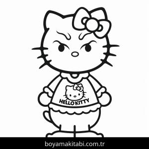 Hello Kitty boyama sayfası – çocuklar için, çizgi film temalı