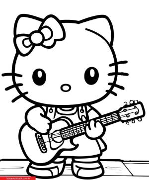 Hello Kitty boyama sayfası, Hello Kitty coloring page, , 