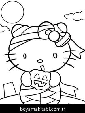 Hello Kitty boyama sayfası – eğitici aktivite, yaratıcılık