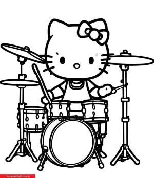 Hello Kitty boyama sayfası, Hello Kitty coloring page, , 