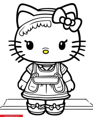 Hello Kitty boyama sayfası, Hello Kitty coloring page, , 