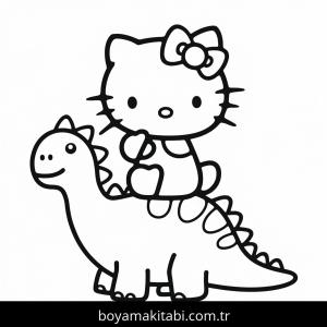 Hello Kitty boyama sayfası – okul öncesi, evde etkinlik