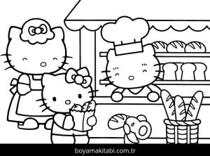 Hello Kitty boyama sayfası – boyama etkinliği, çocuk aktivitesi