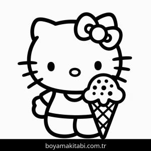 Hello Kitty boyama sayfası – ücretsiz yazdır, boyama etkinliği
