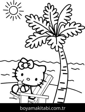 Hello Kitty boyama sayfası – ücretsiz yazdır, boyama etkinliği