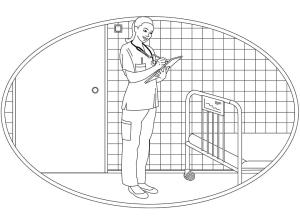 Hemşire boyama sayfası,  coloring page, Bir hemşire, 