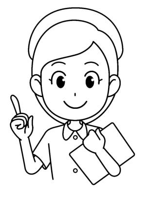 Hemşire boyama sayfası,  coloring page, Kolay Hemşire, 