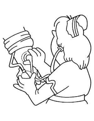 Hemşire boyama sayfası,  coloring page, Yazdırılabilir Hemşire, 